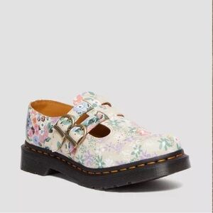 Dr Martens Mary Jane Janes Size 10 Floral Mash Up 8065 Like New